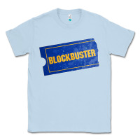 Dusty Blue blockbuster Classic Tee - DesignPulse