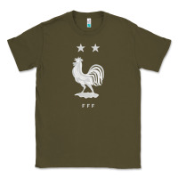 Army Green FFF Two Stars Classic Tee - DesignPulse