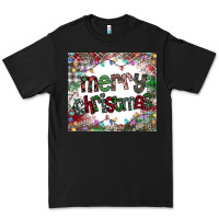 Black merry Christmas Premium Tee - CowhideDigitalArt