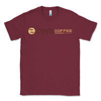 Burgundy ziggi's coffee Classic Tee - DesignPulse