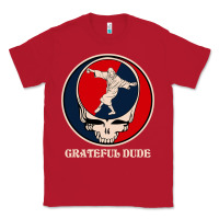 Red grateful dude Classic Tee - DesignPulse