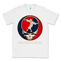 White grateful dude Classic Tee - DesignPulse