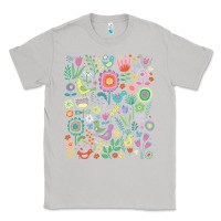 Moon Dust cute birds t  shirt birds and blooms   cute floral pattern by cecca de Classic Tee - DesignPulse