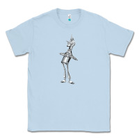 Dusty Blue vintage wizard of oz tinman Classic Tee - DesignPulse