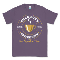 Lavender bill and bob coffee shop aa recovery gift t shirt Classic Tee - PixelWave