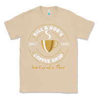 Mushroom bill and bob coffee shop aa recovery gift t shirt Classic Tee - PixelWave