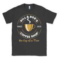 Smoke bill and bob coffee shop aa recovery gift t shirt Classic Tee - PixelWave
