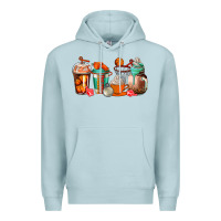 Blue Mist basketball coffee cups Premium Hoodie - AdoDesignShop