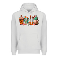 Dove Grey basketball coffee cups Premium Hoodie - AdoDesignShop