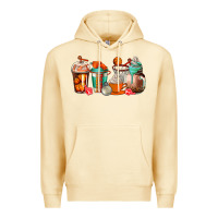 Pina Colada basketball coffee cups Premium Hoodie - AdoDesignShop