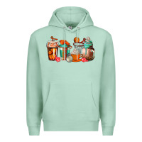 Seafoam basketball coffee cups Premium Hoodie - AdoDesignShop
