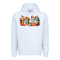 White basketball coffee cups Premium Hoodie - AdoDesignShop