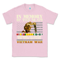 Bubblegum Pink Vietnam War Veterans US Memorial Day In The Memory Of 58479 38 Classic Tee - PixelWave