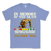 Colony Blue Vietnam War Veterans US Memorial Day In The Memory Of 58479 38 Classic Tee - PixelWave