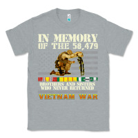 Heather Grey Vietnam War Veterans US Memorial Day In The Memory Of 58479 38 Classic Tee - PixelWave