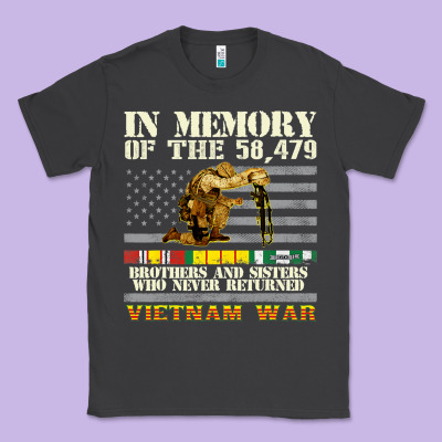 Vietnam War Veterans Us Memorial Day In The Memory Of 58479 38 Classic Tee Designed By Pixelwave