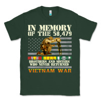 Sports Green Vietnam War Veterans US Memorial Day In The Memory Of 58479 38 Classic Tee - PixelWave