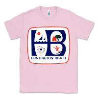 Bubblegum Pink Coat of arms of Huntington Beach Classic Tee - PixelWave