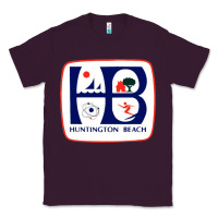 Plum Coat of arms of Huntington Beach Classic Tee - PixelWave