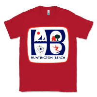Red Coat of arms of Huntington Beach Classic Tee - PixelWave