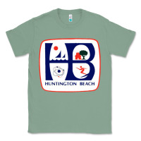 Sage Coat of arms of Huntington Beach Classic Tee - PixelWave
