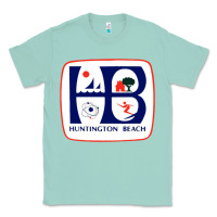Seafoam Coat of arms of Huntington Beach Classic Tee - PixelWave