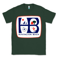 Sports Green Coat of arms of Huntington Beach Classic Tee - PixelWave