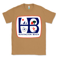 Toasted Coconut Coat of arms of Huntington Beach Classic Tee - PixelWave