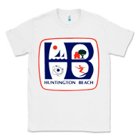White Coat of arms of Huntington Beach Classic Tee - PixelWave