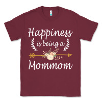 Burgundy happiness is being a mommom  cute mothers day gifts Classic Tee - PixelWave