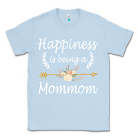 Dusty Blue happiness is being a mommom  cute mothers day gifts Classic Tee - PixelWave