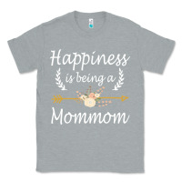 Heather Grey happiness is being a mommom  cute mothers day gifts Classic Tee - PixelWave