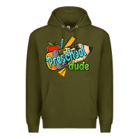 Army Green preschool dude Premium Hoodie - RanaPortraitStore