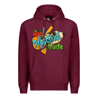 Burgundy preschool dude Premium Hoodie - RanaPortraitStore