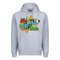 Heather Grey preschool dude Premium Hoodie - RanaPortraitStore