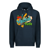 Navy preschool dude Premium Hoodie - RanaPortraitStore