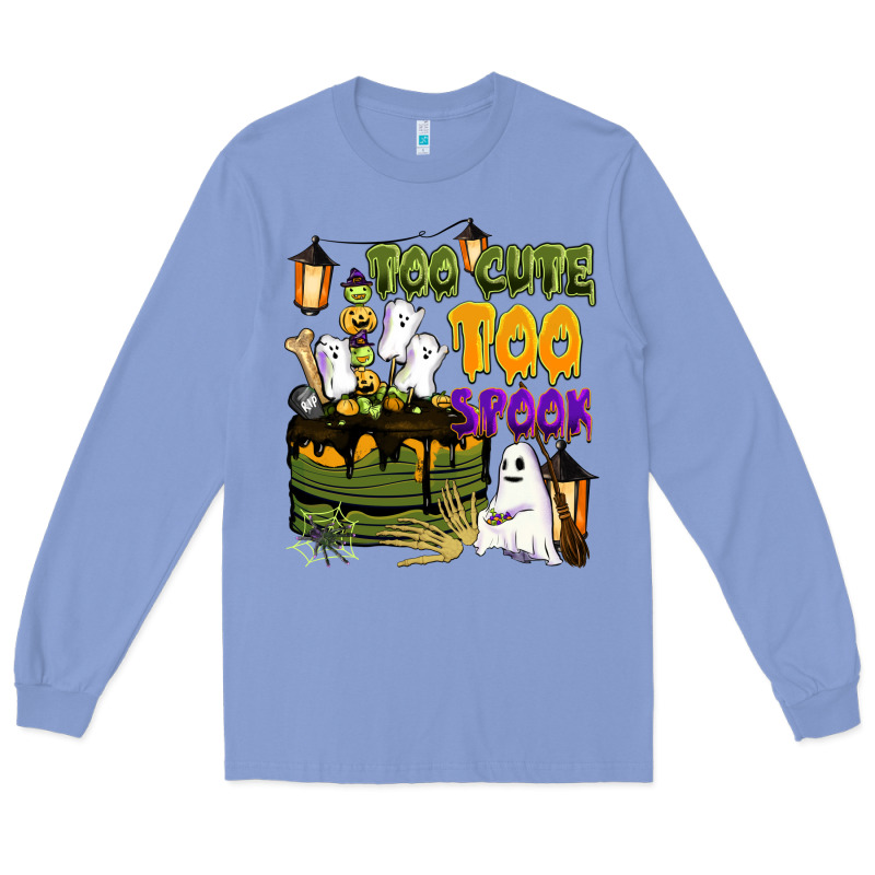 Too Cute Too Spook Long Sleeve Tee by BarkalooDesign | Teevron