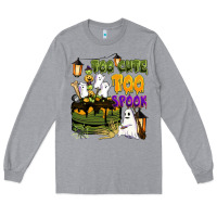 Heather Grey too cute too spook Long Sleeve Tee - BarkalooDesign