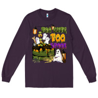 Plum too cute too spook Long Sleeve Tee - BarkalooDesign