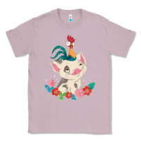 Lilac Moana HeiHei Rooster Pua Flowers Graphic Classic Tee - PixelWave