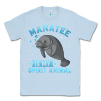 Dusty Blue manatee gifts Classic Tee - PixelWave