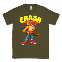 Army Green crash bandicoot Classic Tee - PixelWave