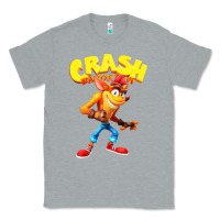 Heather Grey crash bandicoot Classic Tee - PixelWave