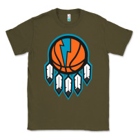 Army Green OKC Thunder Dreamcatcher 1 Classic Tee - PixelWave