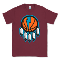 Burgundy OKC Thunder Dreamcatcher 1 Classic Tee - PixelWave