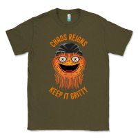 Army Green chaos reigns keep it gritty Classic Tee - PixelWave