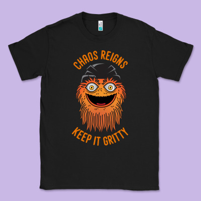 Chaos Reigns Keep It Gritty Classic Tee Designed By Pixelwave