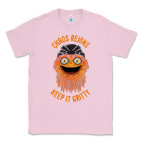 Bubblegum Pink chaos reigns keep it gritty Classic Tee - PixelWave