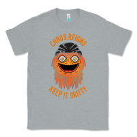 Heather Grey chaos reigns keep it gritty Classic Tee - PixelWave