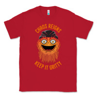 Red chaos reigns keep it gritty Classic Tee - PixelWave